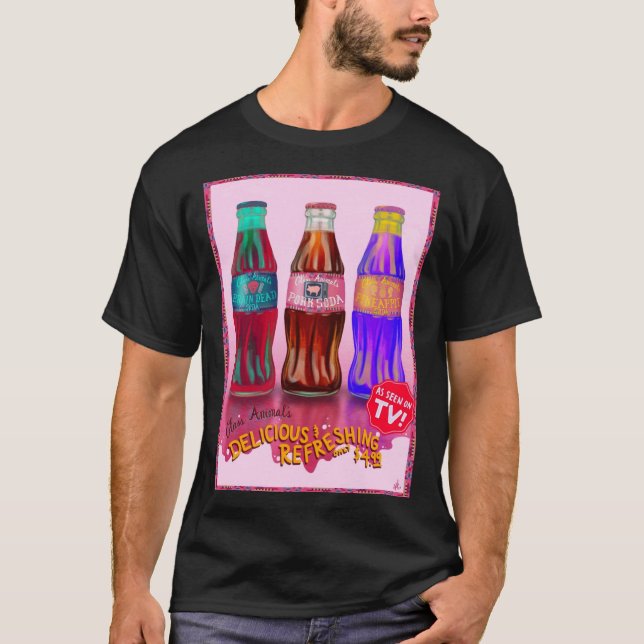 T-shirt Poster de soda de porc&x27 ; s (Devant)