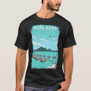 T-shirt Poster de voyage Bora Bora