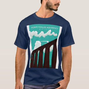 T-shirt Poster de voyage de l'aqueduc de Pontcysyllte