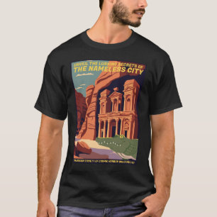 T-shirt Poster de voyage de ville sans nom Lovecraft Cthul