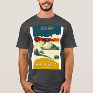 T-shirt Poster de voyage du parc national White Sands