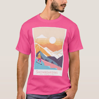 T-shirt Poster De Voyage vintage Minimal Rétro Comme Styli