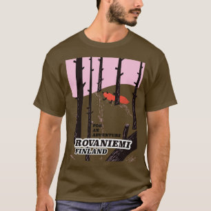 T-shirt Poster de voyage vintage Rovaniemi Finlande