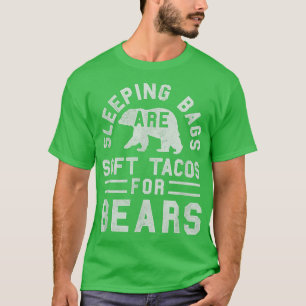 T-shirt Poster d'ours Tacos Soft Tacos Sac Dormir tendance