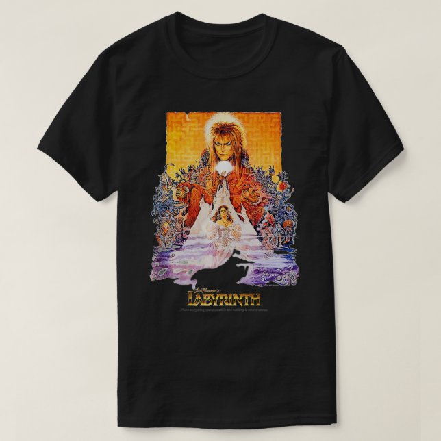 T-shirt Poster du film Labyrinth (Design devant)