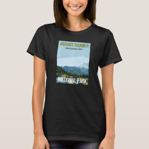 T-shirt Poster du Mont Rainier National Park Washington