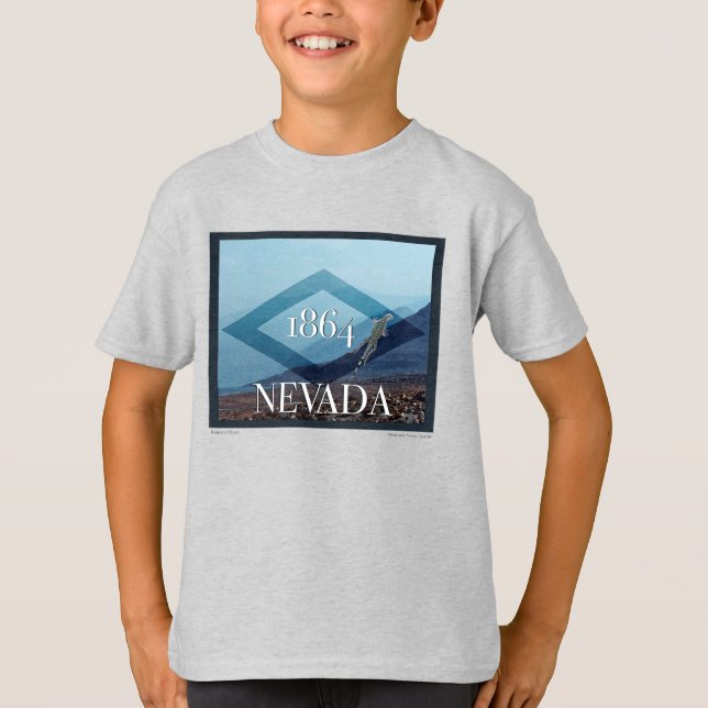 T-shirt Poster du paysage du Nevada (Devant)
