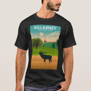 T-shirt Poster du Vintage voyage du parc national Killarne