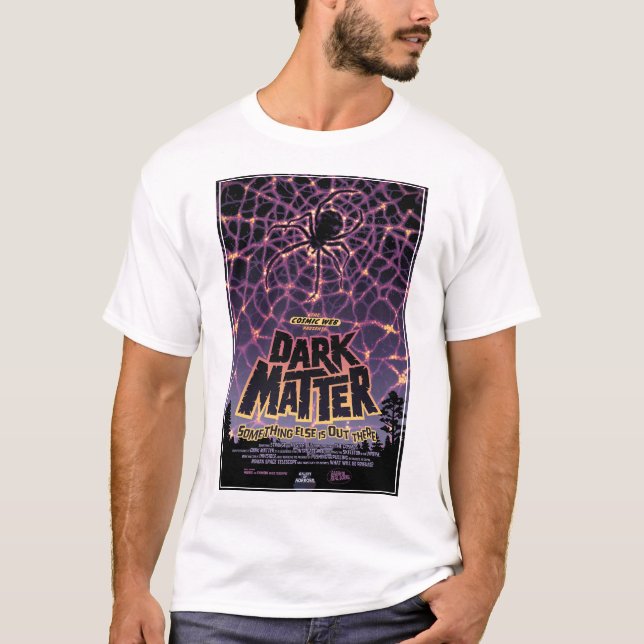 T-shirt Poster en Matière Noire. (Devant)