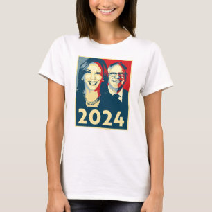 T-shirt Poster Harris Walz 2024