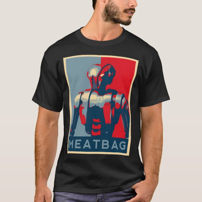 T-shirt Poster Hk-47 Meatbag (Devant)