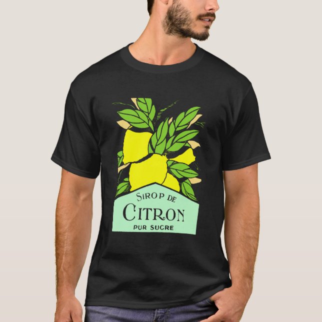 T-shirt Poster publicitaire Sirop de Citron Lemons (Devant)