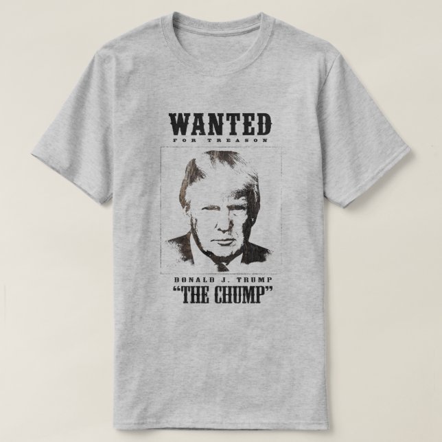 T-shirt Poster Recherché de Trump - Trump (Design devant)