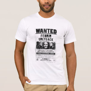 T-shirt Poster Recherché Fenrir Greyback