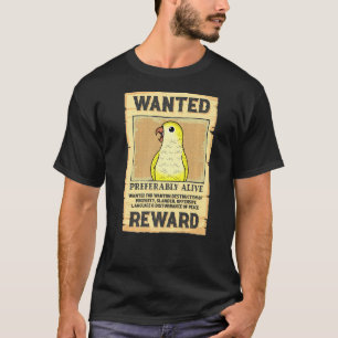 T-shirt Poster Recherché Parrot I Jaune Lutino Parakeo Moi