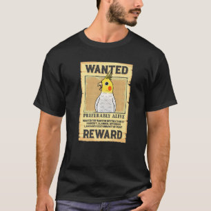 T-shirt Poster Recherché Parrot I Lutino Cockatiel