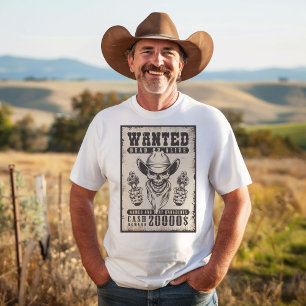 T-shirt Poster Recherché Wild West