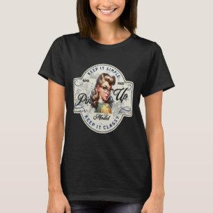 T-shirt Poster rétro geek Chic Pin-Up Girl