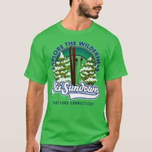 T-shirt Poster ski Sundown Hartford Connecticut