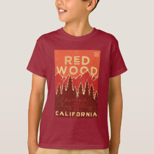 T-shirt Poster vintage de parc national de séquoia