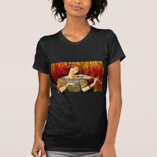 T-shirt Poster vintage de violon de musique Lecons