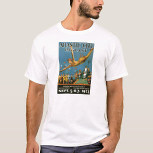 T-shirt Poster vintage du concours de la ville d'Atlantiqu