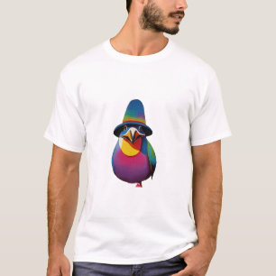 T-shirt Poster vintage pingu fumer