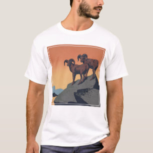 T-shirt Poster vintage Promouvoir Les Voyages Dans Les Par