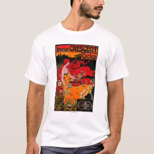 T-shirt PosterEurope vintage en croissant américain