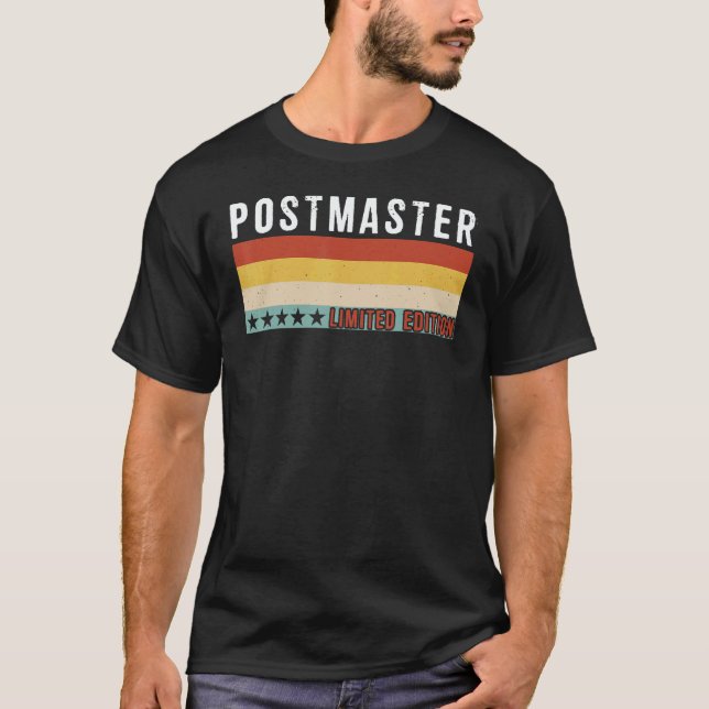 T-shirt Postmaster Job Title Profession Worker Appreciatio (Devant)