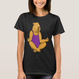 T-shirt Postures de yoga de capybara Méditation Exercices