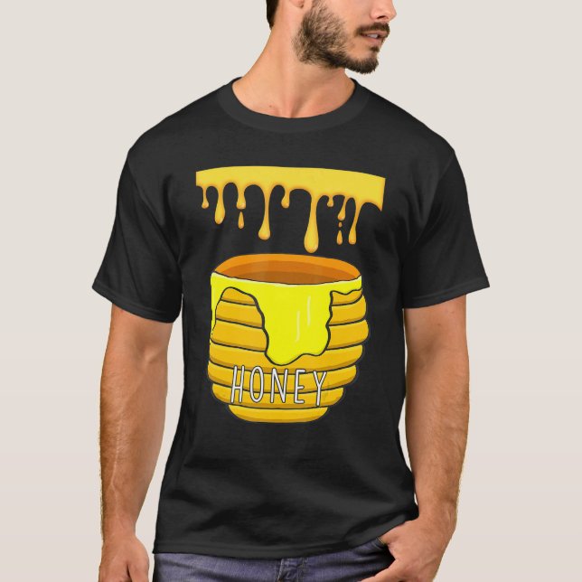 T-shirt Pot de miel Costume de miel pour Halloween (Devant)