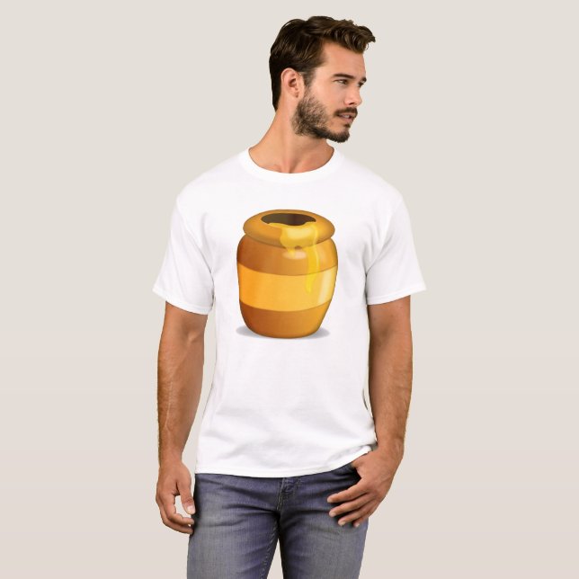 T-shirt Pot de miel - Emoji (Devant entier)