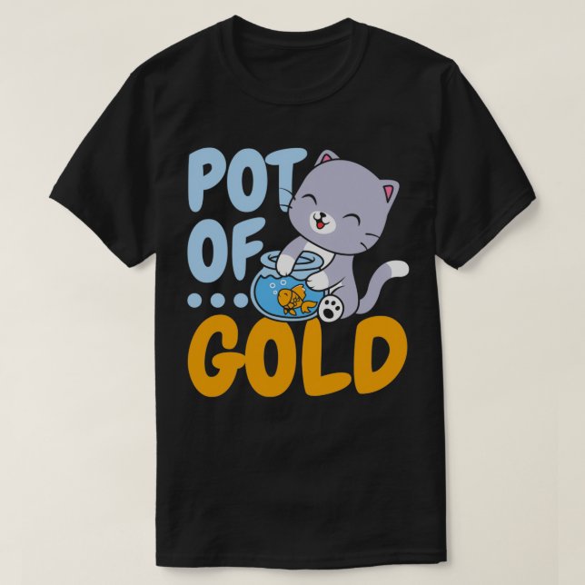 T-shirt Pot De Poisson D'Or Poisson Aquarist Poisson D'Or (Design devant)