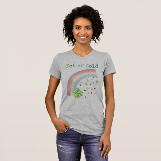 T-shirt Pot Of Gold St Patrick's Day (Devant entier)