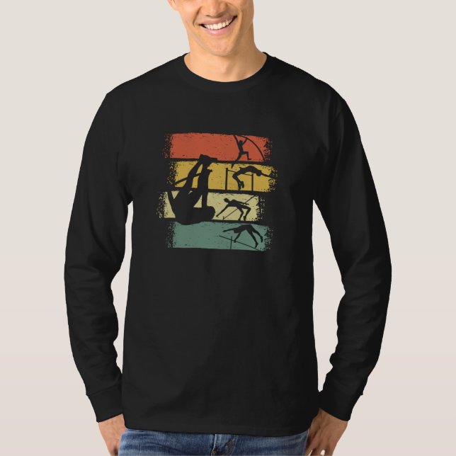 T-shirt Pot Vault Retro Vintage (Devant)