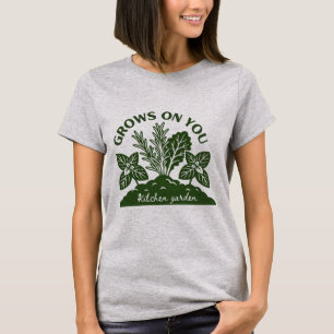 T-shirt Potager de cuisine « Grows On You » Herbier