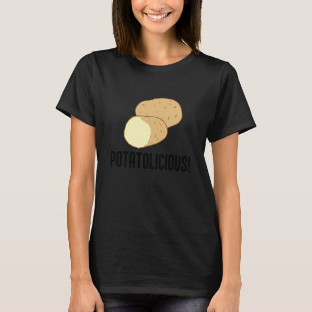 T-shirt Potatolicious Cute Potato Hobby Chef Food (Devant)
