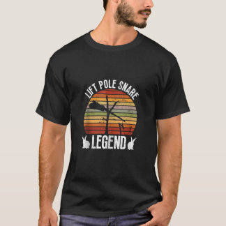 T-shirt Poteau de levage Snare Légende Animal Trapper Pole