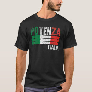 T-shirt Potenza Italia Italie Drapeau Italien Hommes Femme