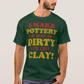T-shirt poterie argile cadeau artisanat céramique potiers