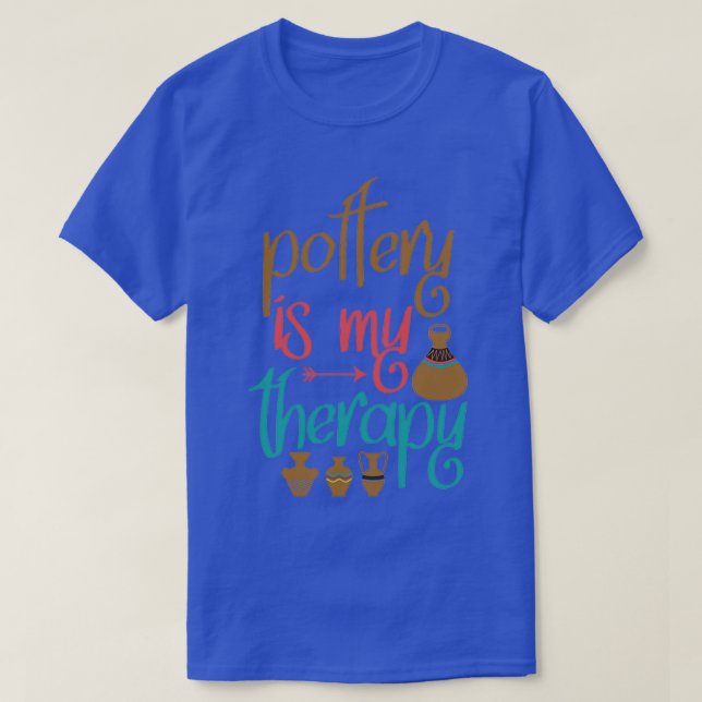 T-shirt poterie argile cadeaux artisanats céramiques potie (Design devant)