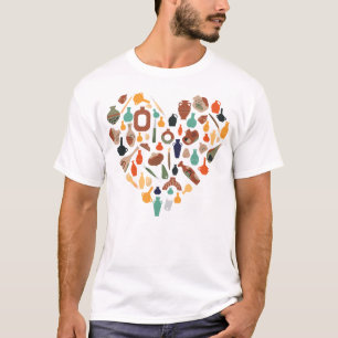 T-shirt Poterie Céramique Poterie Coeur Coeur Coeur