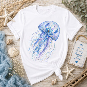 T-shirt Poterie d'art à thème floral Méduse