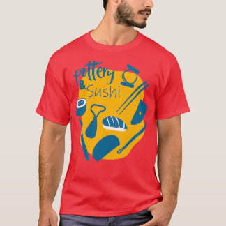 T-shirt Poterie et sushi
