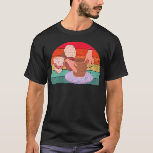 T-shirt Poterie Féminine de Tous les Jours Sculpture Céram