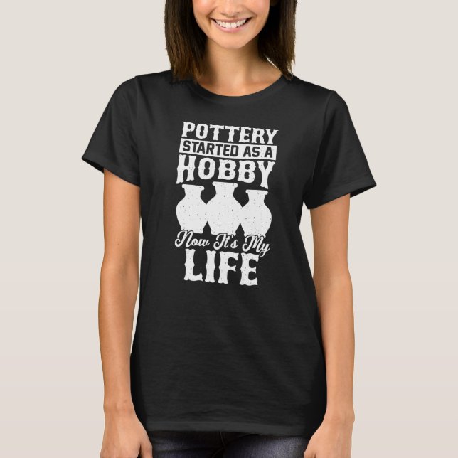 T-shirt Poterie Funky céramique Machine Pottering Premium (Devant)