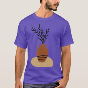 T-shirt Poterie minimale moderne en terre cuite Forme Abst