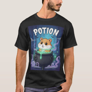 T-shirt Potion – Cauldron Hamster Halloween TinyFur Tee