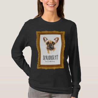 T-shirt Potrait de Bulldog français